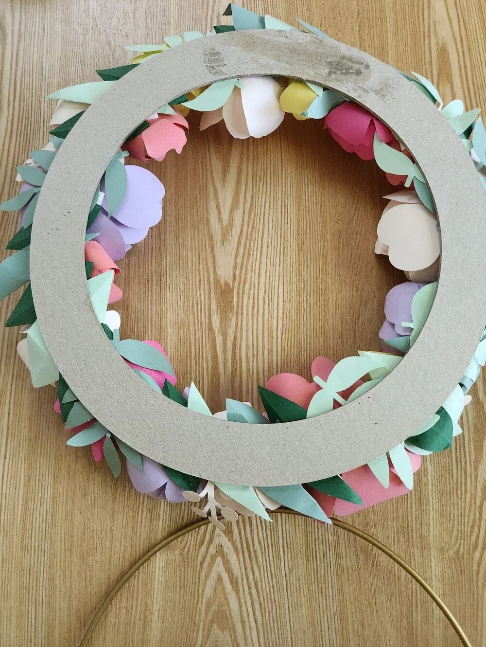 Lot Of 2 Homemade Floral Wreaths